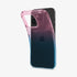 ACS06557 - iPhone 15 Pro Max Case Liquid Crystal in crystal clear showing the back